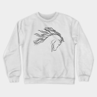 beautiful horse head Crewneck Sweatshirt